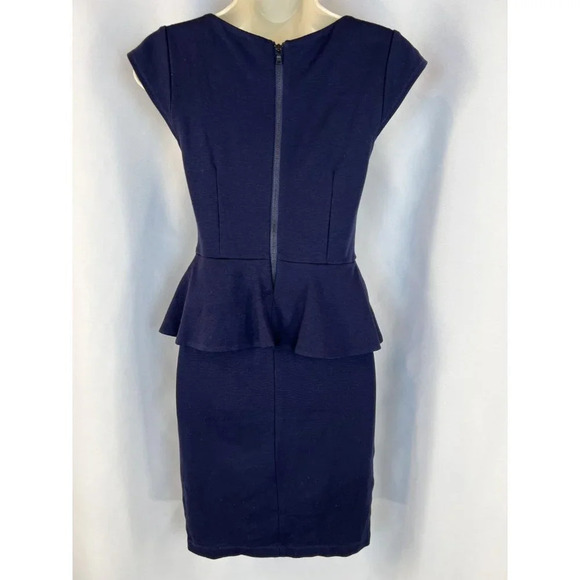 Alice + Olivia Employed Navy Blue Peplum Dress $264 - Picture 7 of 13